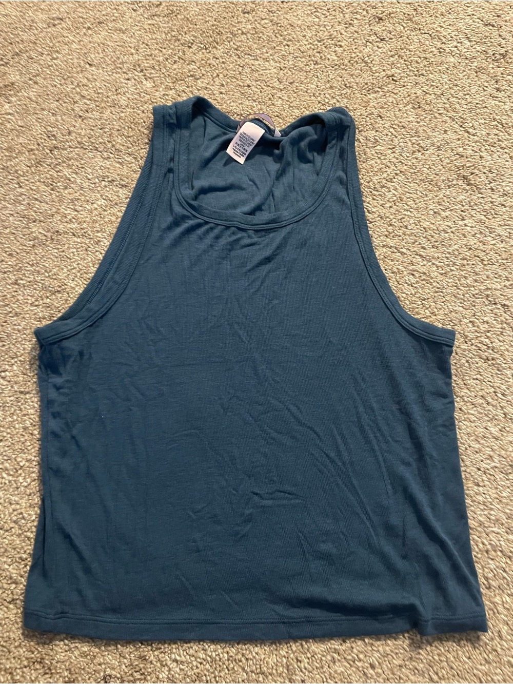 Victoria's Secret Ribbed Tank Top in Teal